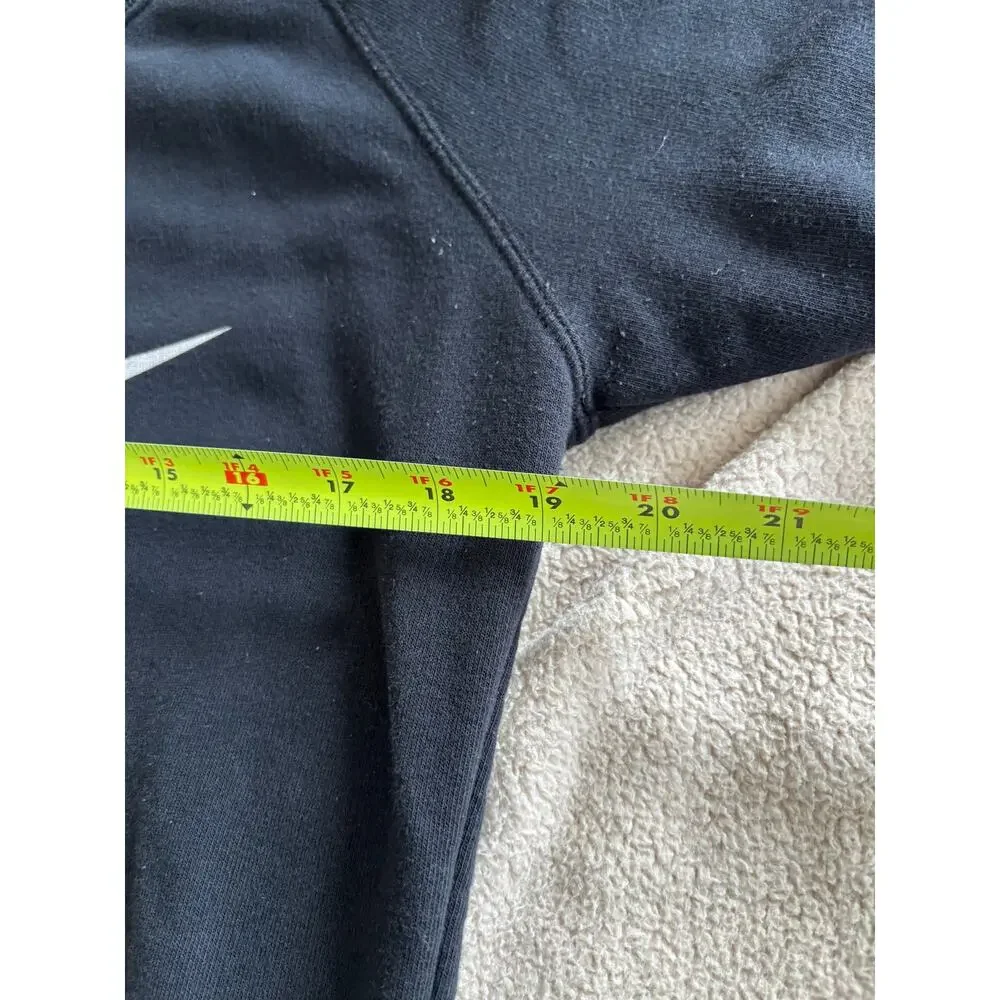 Nike Vintage Y2K Black Crew Neck Logo Sweatshirt Size Medium